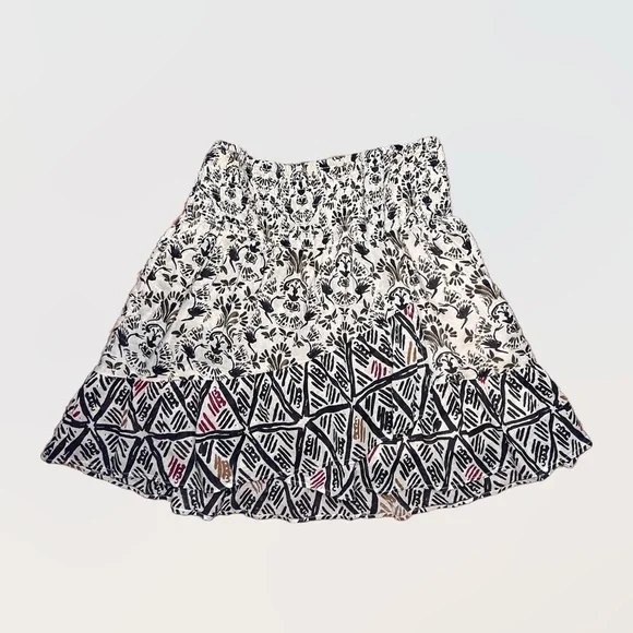 Free People XS Riviera Lined Floral Aztec Mini Skirt - Picture 2 of 9